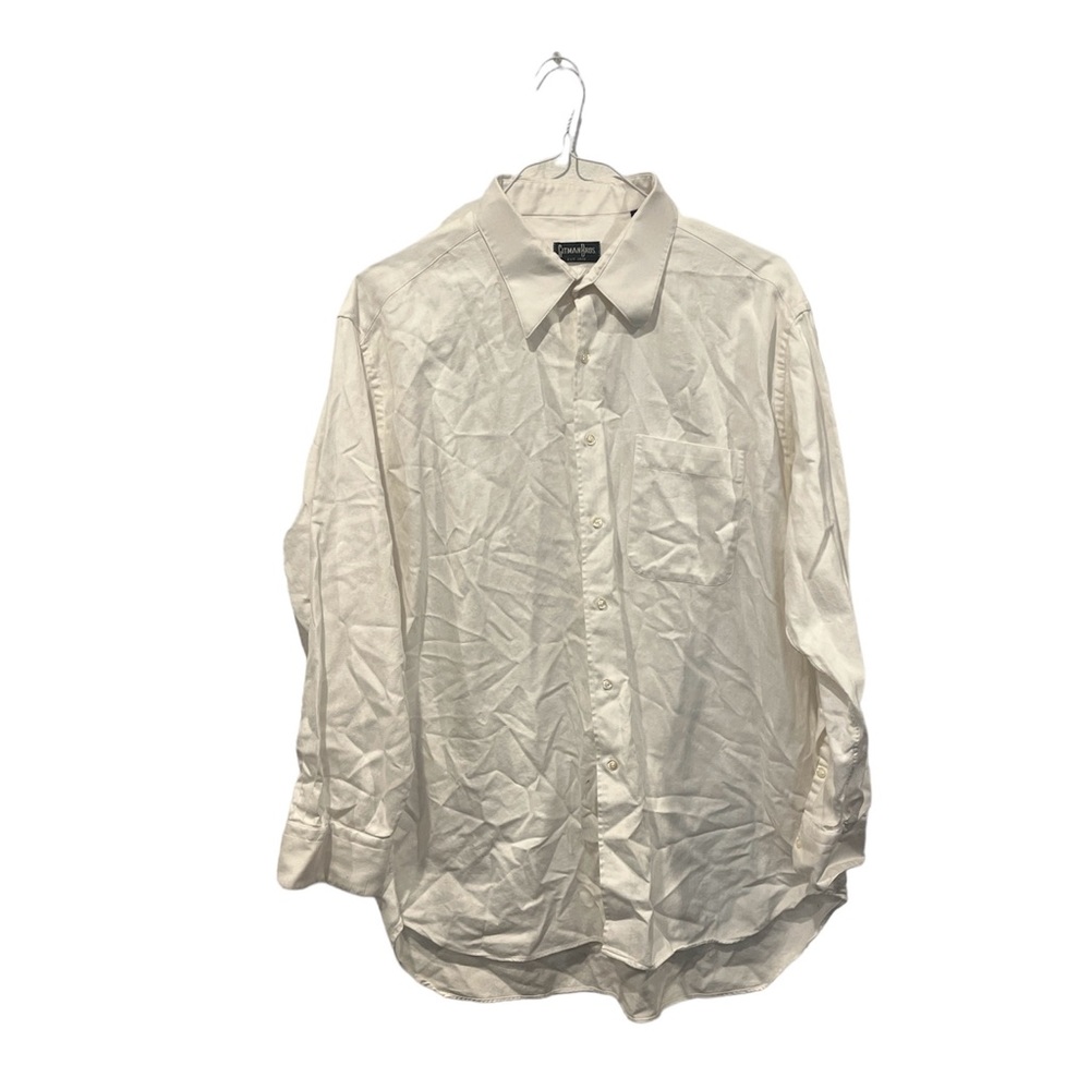 Vintage Gitman Bros Button‎ Down Long Sleeve Shirt Men's 17.5-34 L Made in USA